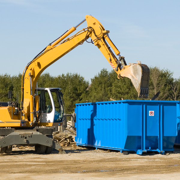 can i choose the location where the residential dumpster will be placed in Brownsdale